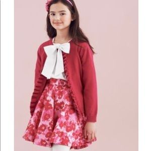 Oscar de la Renta Ruffle Wool and Cashmere Sweater